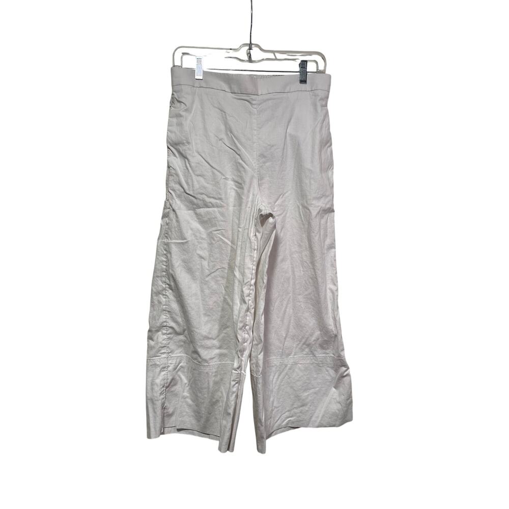 Banana Republic White Wide-Leg Cropped Pants S - Picture 2 of 8